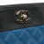 Chanel AB Chanel Blue Sheepskin Leather Leather Large Bicolor Sheepskin Mademoiselle Zip Clutch Italy