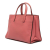 Prada B Prada Pink Saffiano Leather Soft Triple Pocket Tote Italy