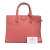 Prada B Prada Pink Saffiano Leather Soft Triple Pocket Tote Italy