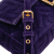 Fendi B Fendi Purple Dark Purple Velvet Fabric Zucca Embossed Baguette Satchel Italy