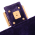 Fendi B Fendi Purple Dark Purple Velvet Fabric Zucca Embossed Baguette Satchel Italy