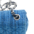 Chanel B Chanel Blue Tweed Fabric Mini Rectangular Classic Single Flap France