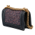 Chanel AB Chanel Blue Navy with Multi Denim Fabric Small Quilted and Tweed Boy Flap France
