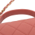 Chanel AB Chanel Pink Salmon Lambskin Leather Leather Quilted Lambskin Chain Infinity Top Handle Bag Italy