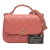Chanel AB Chanel Pink Salmon Lambskin Leather Leather Quilted Lambskin Chain Infinity Top Handle Bag Italy