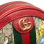 Gucci AB Gucci Red Coated Canvas Fabric Mini GG Supreme Flora Round Ophidia Backpack Italy