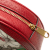Gucci AB Gucci Red Coated Canvas Fabric Mini GG Supreme Flora Round Ophidia Backpack Italy