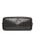 Goyard AB Goyard Black Coated Canvas Fabric Goyardine Reversible Anjou PM France