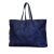 Bottega Veneta B Bottega Veneta Blue Midnight Blue Nylon Fabric Intrecciolusion Tote Italy