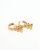 Celine Céline Triomphe Hoops in 18kt Yellow Gold and Diamonds Earrings