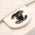 Chanel B Chanel White Ivory Calf Leather Mini Square Classic Crumpled skin Single Flap Italy