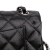 Chanel Classic Double Flap Jumbo Matelassè Caviar Leather Flap Handbag Black