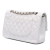Chanel B Chanel White Caviar Leather Leather Medium Classic Caviar Double Flap France