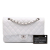 Chanel B Chanel White Caviar Leather Leather Medium Classic Caviar Double Flap France