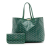 Goyard B Goyard Green Lime Coated Canvas Fabric Goyardine Saint Louis PM France