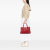 Bottega Veneta B Bottega Veneta Red Nappa Leather Leather Medium Nappa Intrecciato Roma Tote Italy
