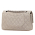 Chanel B Chanel Gray Light Gray Caviar Leather Leather Medium Classic Caviar Double Flap France