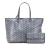 Goyard B Goyard Gray Coated Canvas Fabric Goyardine Saint Louis PM France