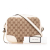 Gucci B Gucci Brown Beige Canvas Fabric GG Bree Crossbody Italy