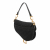 Christian Dior Saddle Canvas Saddle Handbag No Strap Black