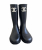Chanel Black Caoutchouc CC Logo Rubber RainBoots 37
