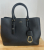 LAUREN Ralph Lauren LEATHER LARGE MARCY SATCHEL - Handtasche - black