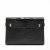 Saint Laurent Paris Manhattan Leather Crocodile-Embossed Flap Clutch Black