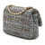 Chanel Classic Double Flap Medium Tweed Shoulder Bag Multicolor
