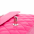 Chanel Classic Double Flap Medium Lambskin Leather Matelassè Shoulder Bag Pink