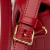 Celine Triomphe Teen Shiny Calfskin Leather Flap Crossbody Red