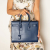 Saint Laurent Sac De Jour Small Leather Tote Handbag Blue