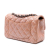 Chanel Pink Mini Rectangular Classic Metallic Caviar Single Flap France