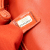 Chanel B Chanel Orange Dark Orange Lambskin Leather Leather Mini Chevron Lambskin Coco Top Handle Bag Italy