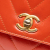 Chanel B Chanel Orange Dark Orange Lambskin Leather Leather Mini Chevron Lambskin Coco Top Handle Bag Italy
