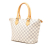 Louis Vuitton B Louis Vuitton White Damier Canvas Fabric Damier Azur Saleya PM France