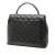 Chanel AB Chanel Black Caviar Leather Leather CC Quilted Caviar Kelly Top Handle Bag Italy