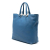 Prada B Prada Blue Calf Leather Vitello Daino Open Convertible Tote Italy