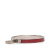 Hermès B Hermès Red with Silver Calf Leather Palladium Plated Kelly H Lock Bangle France