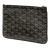 Goyard B Goyard Black Coated Canvas Fabric Goyardine Senat PM France