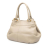 Prada B Prada Brown Light Beige Calf Leather Vitello Daino Open Convertible Tote Italy