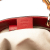 Gucci AB Gucci Red Calf Leather Small skin Bamboo Shopper Satchel Italy