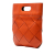 Bottega Veneta AB Bottega Veneta Orange Calf Leather Small French skin Slip Tote Italy