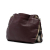 Burberry Red Burgundy Calf Leather Small Grainy skin and House Check Canvas Bingley Crossbody Italy