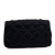 Chanel AB Chanel Black Satin Fabric Extra Mini Rectangular Classic Single Flap Italy