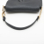 Christian Dior Saddle Grained Calfskin Leather with Strap Handbag Black