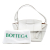 Bottega Veneta B Bottega Veneta White Calf Leather Small skin Maxi Intrecciato Arco Satchel Italy