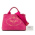 Prada B Prada Pink Hot Pink Canvas Fabric Small Canapa Logo Satchel Turkey
