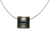 Hermès B Hermès White Ivory with Silver Enamel Other Palladium Plated Cage dH Cube Necklace France