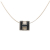 Hermès B Hermès White Ivory with Silver Enamel Other Palladium Plated Cage dH Cube Necklace France
