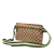 Gucci B Gucci Brown Beige with Green Canvas Fabric GG Web Double Pocket Belt Bag Italy